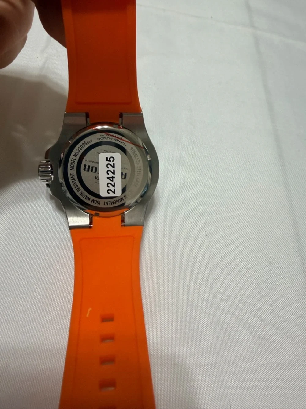 Invicta Men's Orange and Silver Chronograph Sport Watch